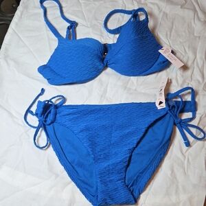 Victoria's Secret Vibrant Blue Bikini Set